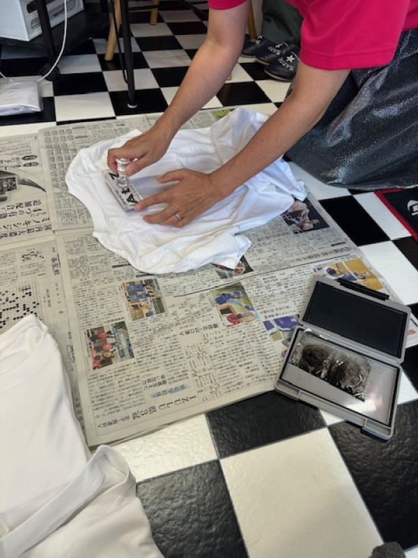 弊社ユニフォーム作成中