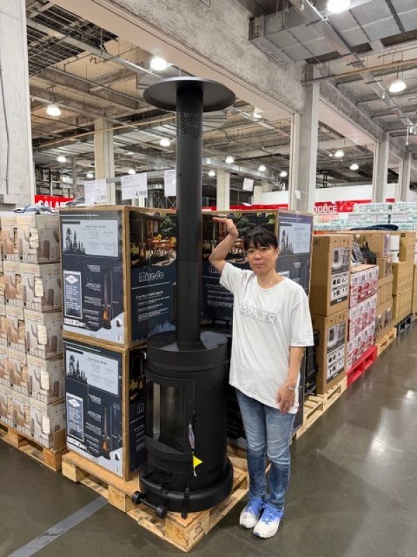 アメリカ軍払い下げのタープとペレットストーブ